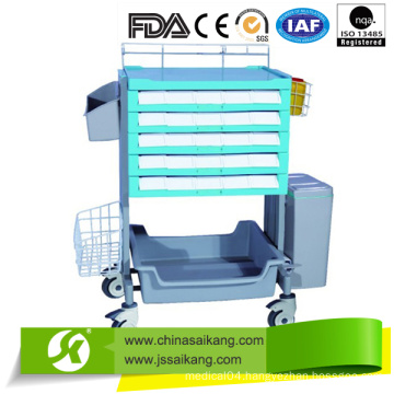 Comfortable Medical ABS Device Nursing Trolley